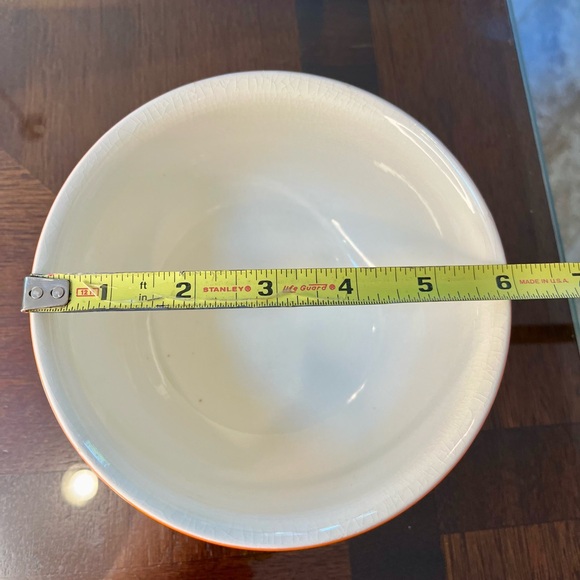 Waechtersbach Orange 6 Inch Serving Bowl Vintage 1970s Excellent - Picture 9 of 12